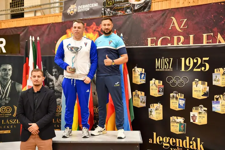 Sportiv pe podium alături de Gabriel Stan